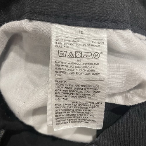 Old Navy Womens Mid Rise Twill Everyday Shorts Black Cotton Inseam 7" Size 10 - Picture 4 of 8