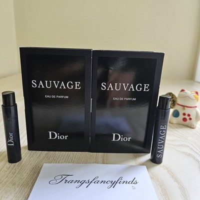 Dior Sauvage EDP Authentic Sample Vial Set 2x 1mL Spray Men's Fragrance
