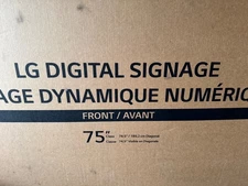 LG 75" 4K UHD Smart Commercial Digital Signage Display webOS 75UL3J-E
