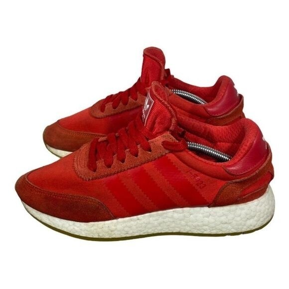 Adidas Originals INIKI I-5923 Red Suede Low Top Running Shoe Men's