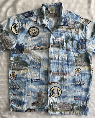 Newport Harbor High School Button Up Shirt Medium Excellent (24x29)