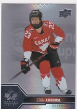 2022 UPPER DECK TEAM CANADA WOMEN ERIN AMBROSE PILLARS OF LIGHT PARALLEL