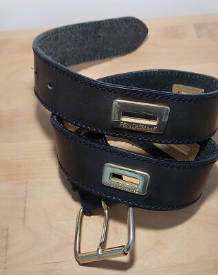 Fendissime By Fendi Belt Vintage Women's Black