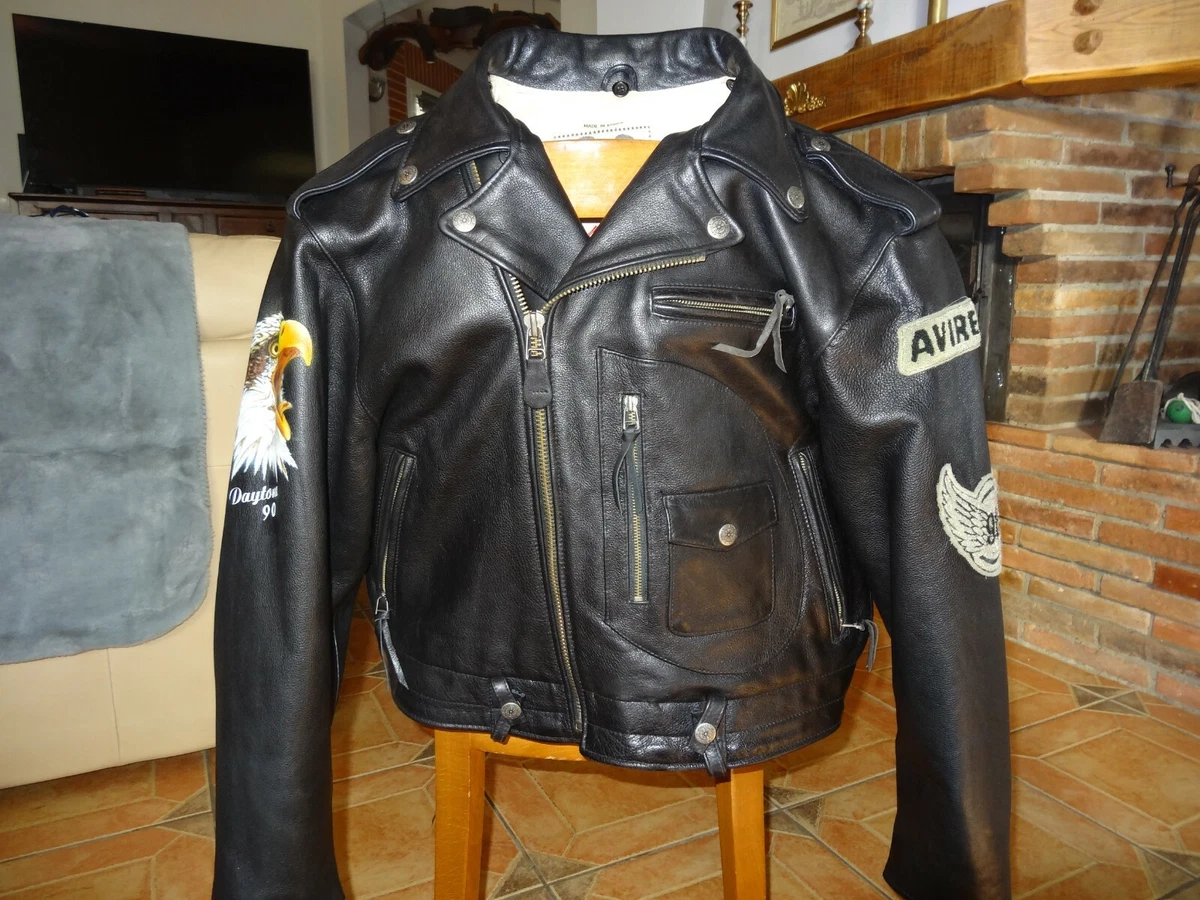 blouson Avirex Daytona tour 1990 Johnny Hallyday | eBay