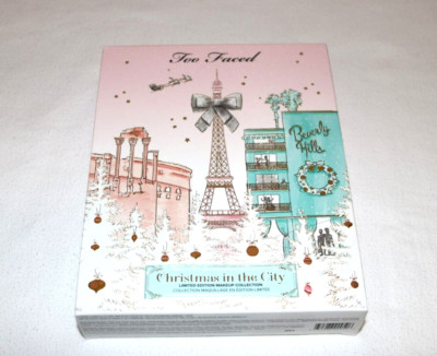 Too Faced Christmas In The City - Paris Los Angeles Rome - Makeup Set Brand New