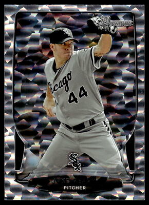 2013 Bowman #70 Jake Peavy Silver Ice Card