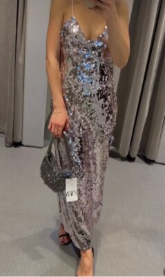 Women's Sexy Sparkle Sequin Midi DRESS Sz S Holiday Or New Years Eve Party NWT | eBay Women's Sexy Sparkle Sequin Midi DRESS Sz S Holiday Or New Years Eve Party NWT | eBay