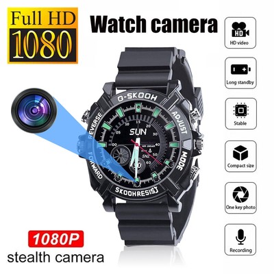 Mini Camera Smart Watch Voice Video Recorder 1080P HD Home Wireless Cam 16-64GB