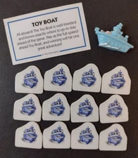 Monopoly Junior Replacement Parts Pieces Toy Boat Mover Tokens Sold Signs EUC 