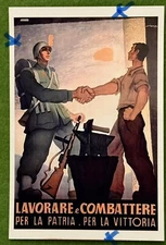 4x6” inch WW2 photo reproduction Italy Italian Soldier Poster Bolt Action FOW #f