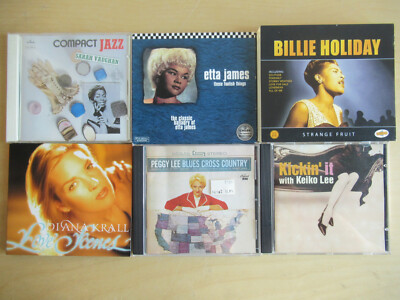 7 CDs-Female Jazz-Blues Singer-Billie Holiday, Etta James, Sarah Vaughan, Keiko