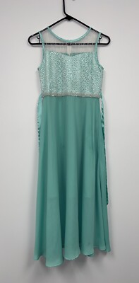 sachin and babi light blue dress Blue Halter Sleeveless Pleated Chiffon Dress 33.83