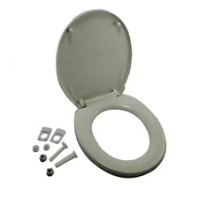 SPX Johnson Pump 81-47241-05 White Plastic Toilet Seat Comfort Model