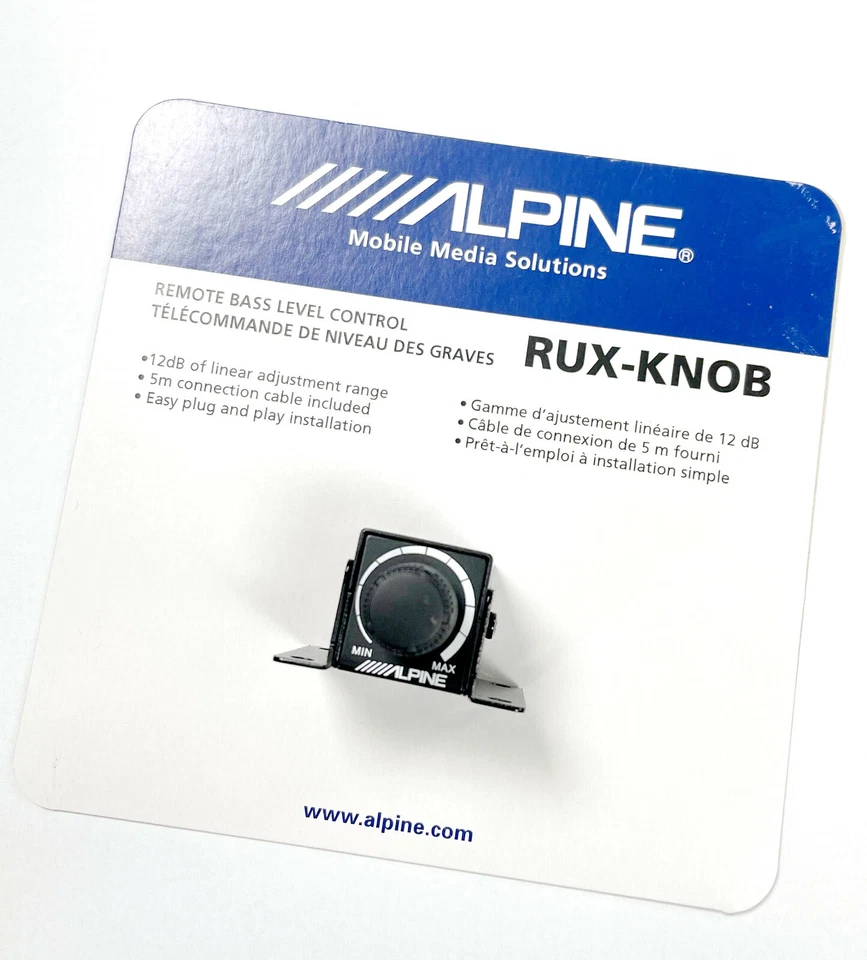 Alpine RUX-KNOB Remote Bass Level Control with 5m Connection Cable New Original - Image 4 of 4