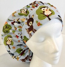 Animals Scrub Cap Large Bouffant Medical Surgery Hat Chef Dental Veterinarian