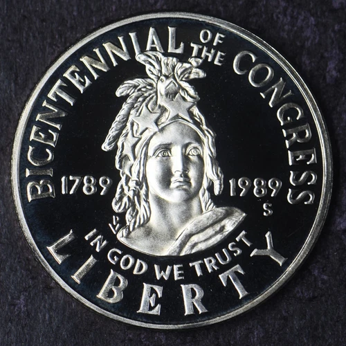 1989-S Proof Congress Bicentennial Commemorative Half Dollar 50C