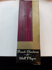 Vintage Horse Head Brush  Shoe Horn Set 1960s Black Gold 8in