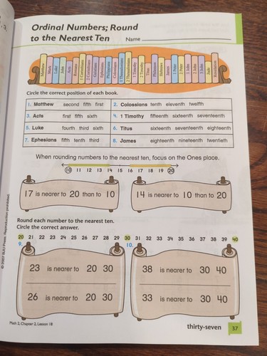 BJU Bob Jones MATH 2 Schülerarbeitstext 3. Auflage 281618 New Workbook 2. Klasse - Bild 4 von 7