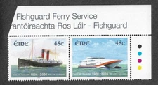 Ireland-Ships-Rosslare-Fishguard Ferry mnh pair 2006 -Steamers-Stella Lynx