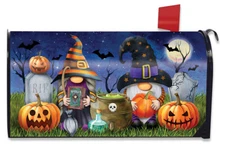 Halloween Gnomes Magnetic Mailbox Cover Humor Spooky Standard Briarwood Lane