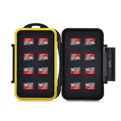 16 x MicroSD HC Water Resistant Seal High Quality Mass Storage Memory Card Case - 第 1/5 張圖片