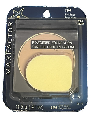 Max Factor International Powdered Foundation, 104 Rich Beige *READ DETAILS