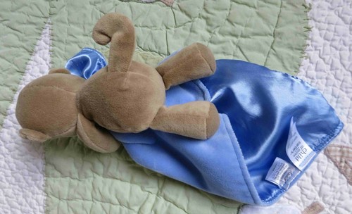 Child of Mine Monkey Captain Adorable w Plane Rattle Toy Security Blanket Lovey - Picture 2 of 2