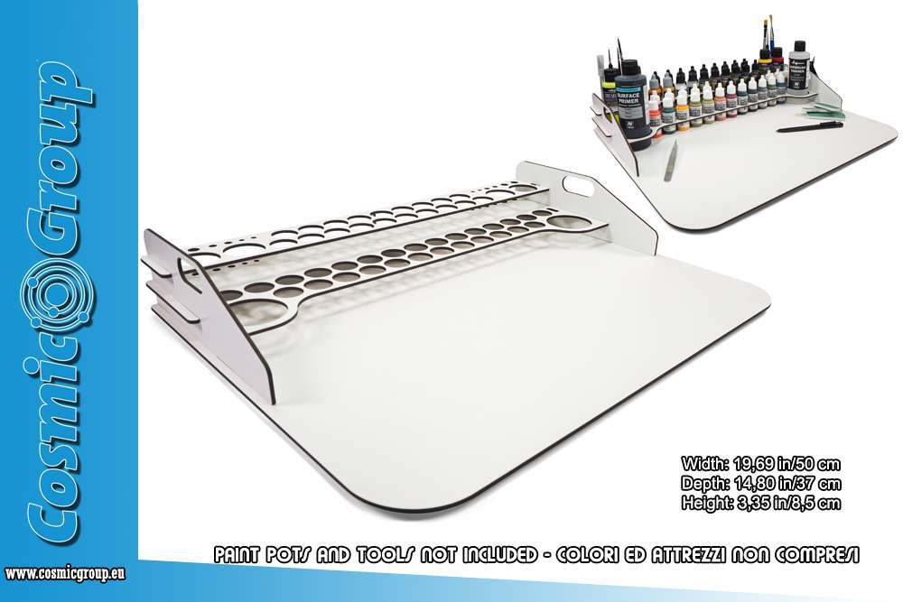 80482 PAINT DISPLAY AND WORK STATION 50X37