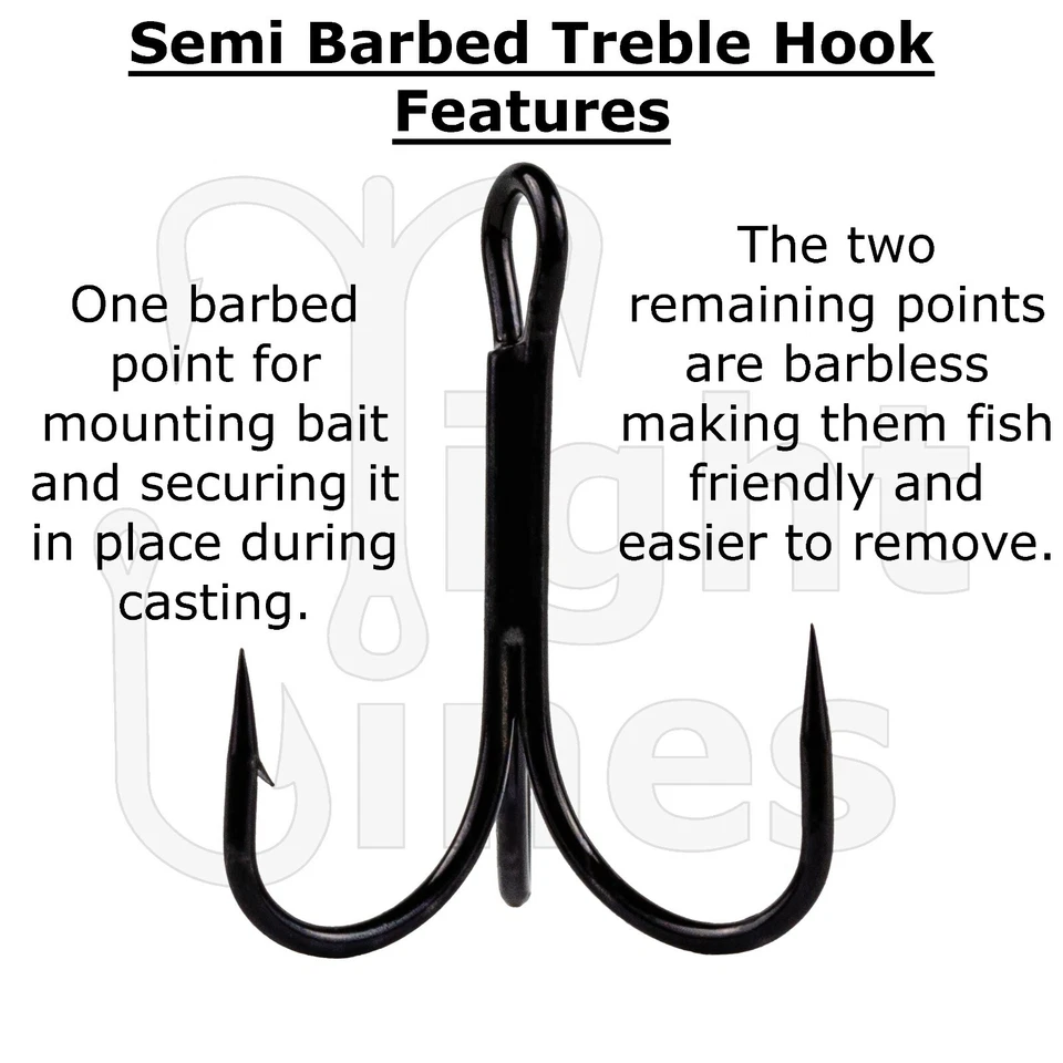 X3 - Size 4 Semi-Barbed Pop Up wire Trace - Pike Fishing Dead Bait Rig - Image 2 of 4