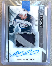 2015-16 Upper Deck Premier Autographs Nikolaj Ehlers Rookie Auto Patch /375