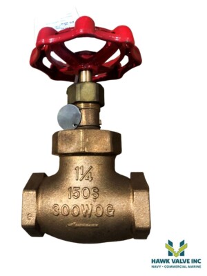 KITZ 1-1/4 BRONZE 150# FNPT STOP CHECK GLOBE VALVE (AK150D Fig.09)