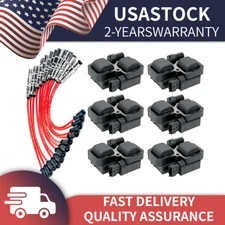 6X Ignition Coil & 12 Spark Plug Wires For Mercedes-Benz C CL CLK ML Class UF359