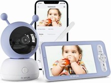 BOIFUN 5" WiFi Baby Monitor with Motion  Sound Detect Android/iOS App Control
