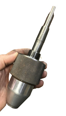 Wahlstrom 4 Jaw Automatic KEYLESS 1/2  & MT 2 Morse Taper Drill Press Chuck Tool