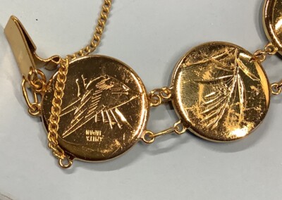 Amita Japanese Damascene Gold Bracelet | eBay