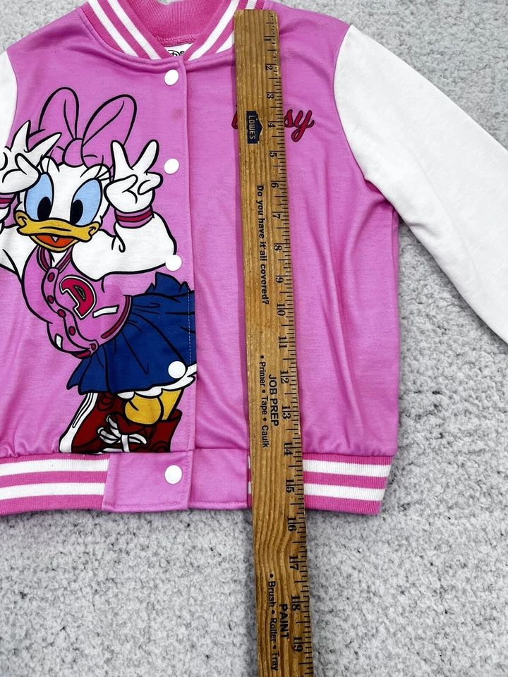 Chaqueta Bomber Ligera Rosa Disney Daisy Duck Niñas 4-5t Foto 4 de 4