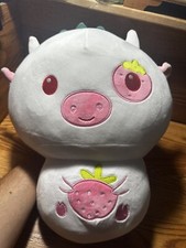 Strawberry Cow Plush Soft Plushies Squishy,Cute Stuffed Animals 14 Mushroom