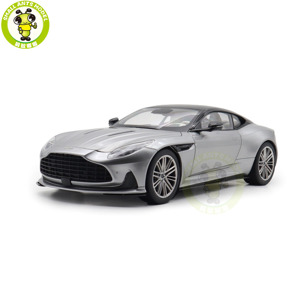 1/18 Aston Martin DB12 DB 12 Silver Black Top Diecast Model Toy