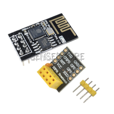 ESP8266 ESP-01S Serial WIFI Wireless Module + Breadboard Adapter PCB Breakout-