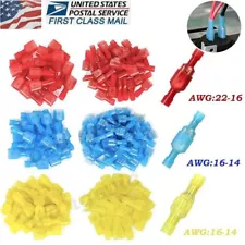 50-150X Nylon Male&Female Insulated Wire Spade Terminal Crimp Connector 22-10AWG