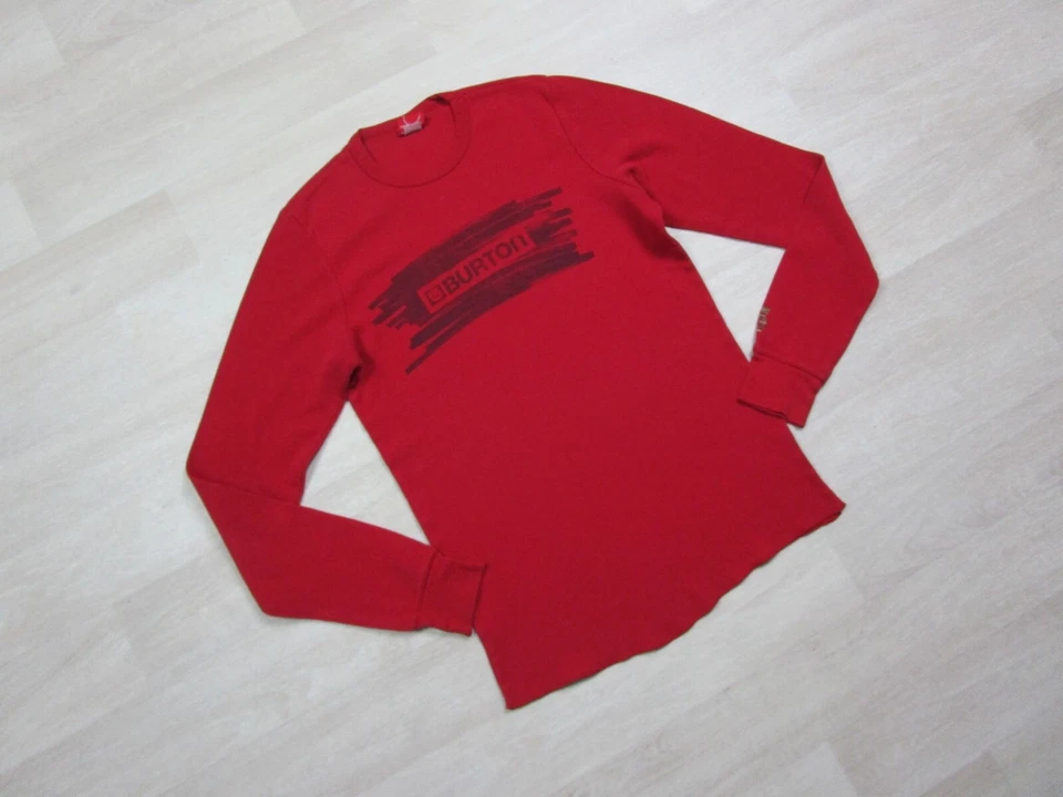 Camiseta térmica vintage Y2K Burton para hombre (S) manga larga snowboard exterior Foto 2 de 4
