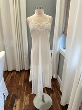 California Dynasty White Chemise Sheer womens size medium NWT Flaw