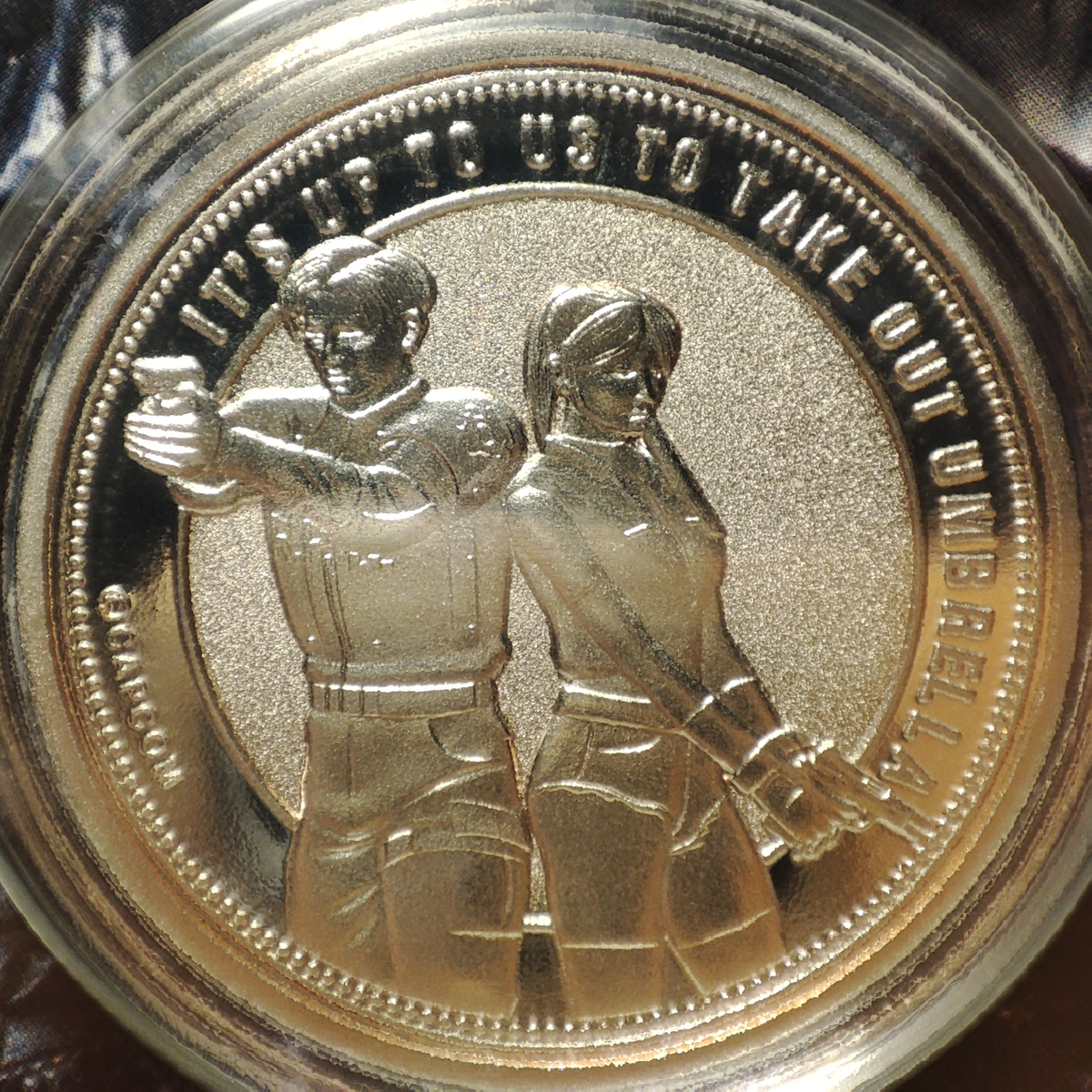 Resident Evil 2 Limited Edition Coin Leon & Claire Official