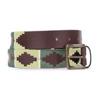 Polo Belt Handmade Leather Wool Embroidery Gaucho Style 1.5” Wide Free Shipping