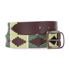 Polo Belt Handmade Leather Wool Embroidery Gaucho Style 1.5  Wide Free Shipping