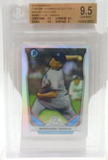 2014 Bowman Chrome Scout Top 5 Mini Refractor Masahiro Tanaka #BM-nyy BGS 9.5 RC