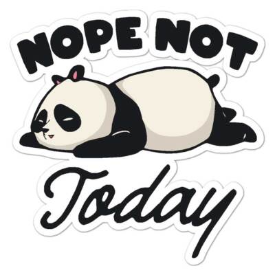 Nope Not Today, Vinyl Decal Sticker, Indoor Outdoor, 3 Sizes, #8504 | eBay