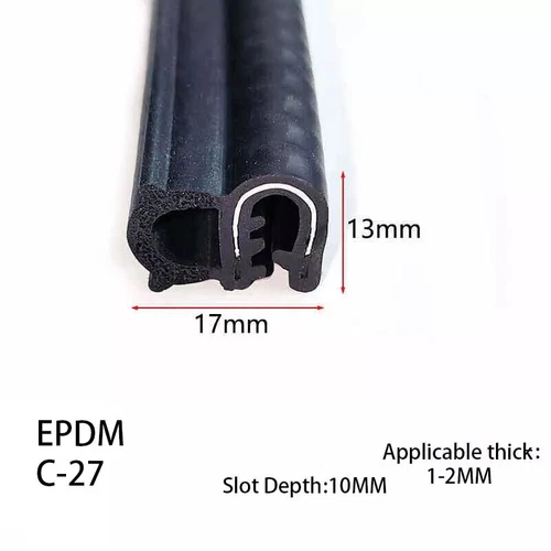 EPDM Rubber U-Shape Edge Trim Sealing Strip Car Door Guard Seal Edging Protector - Picture 40 of 64