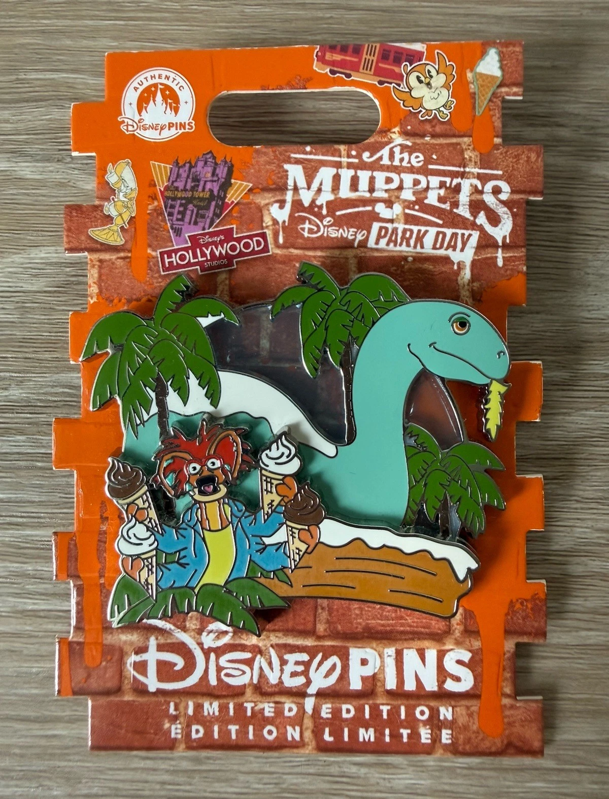 Disney World - Muppets Park Day - Gertie Dinosaur & Pepe - LE3000 Pin