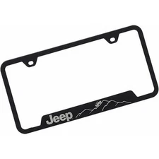 , Inc. Officially Licensed Laser Etched Cut-Out License Plate Frame for Jeep ...